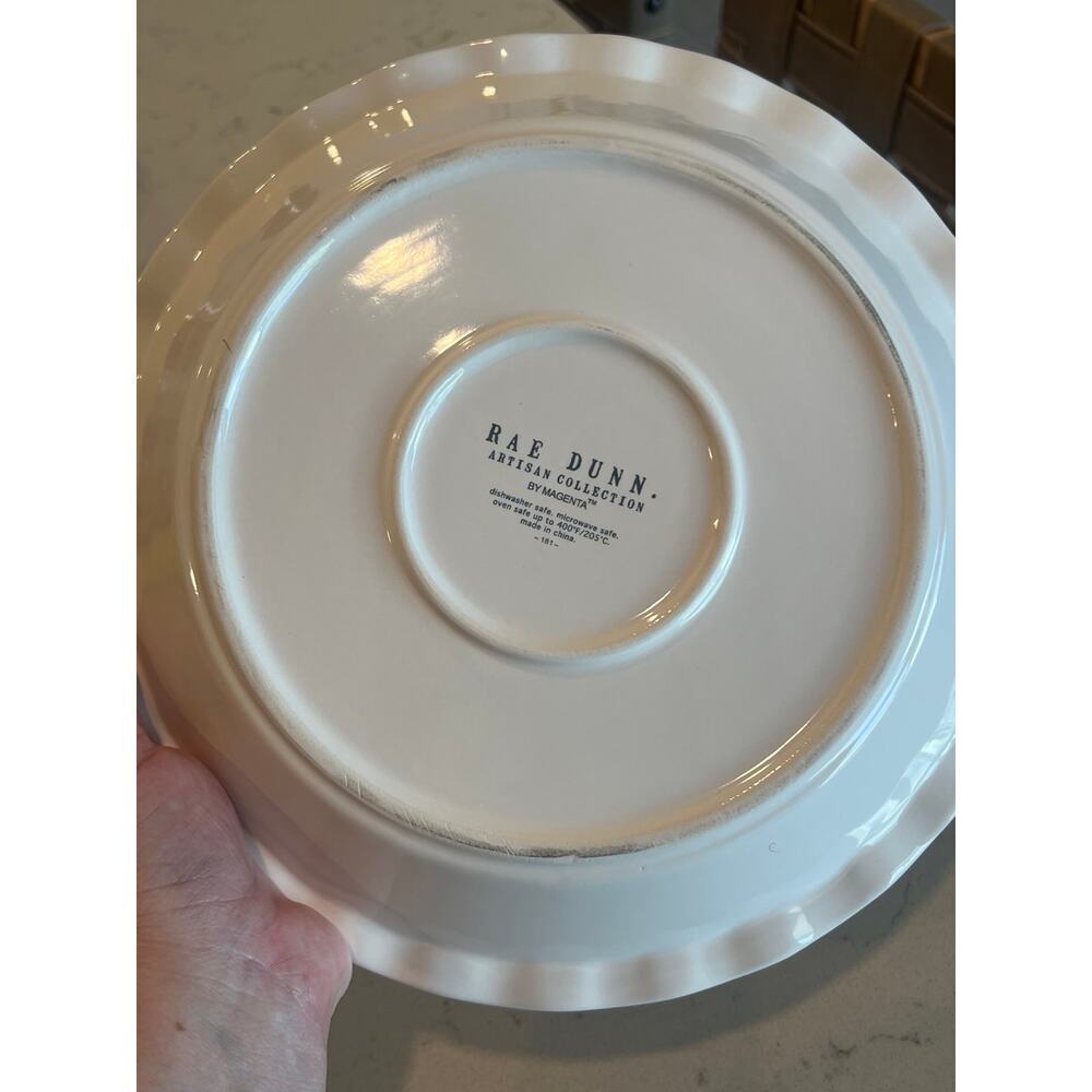 NWT Rae Dunn Pie Dish - Picture 2 of 2